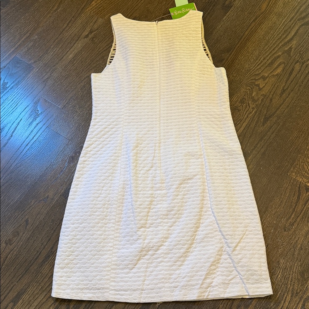 Lilly Pulitzer White Shift Dress with Gold Accents - Picture 6 of 7